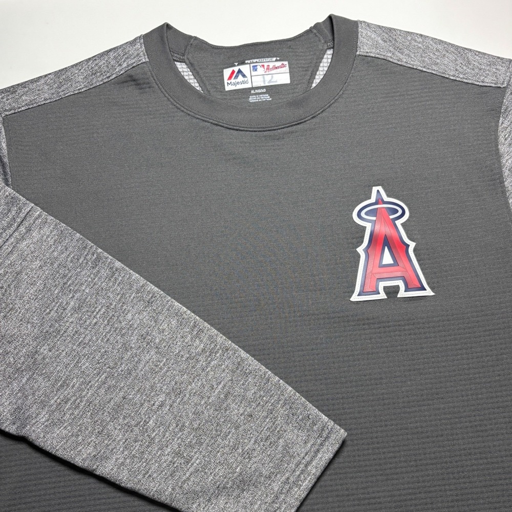Majestic Los Angeles Angels MLB Sweatshirt Mens XL Therma Base Long Sleeve Shirt